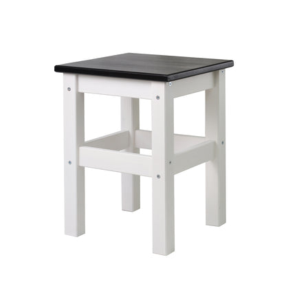 Hocker 45 cm weiß / Grau